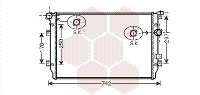 VAN WEZEL Radiators, Motora dzesēšanas sistēma 58002287